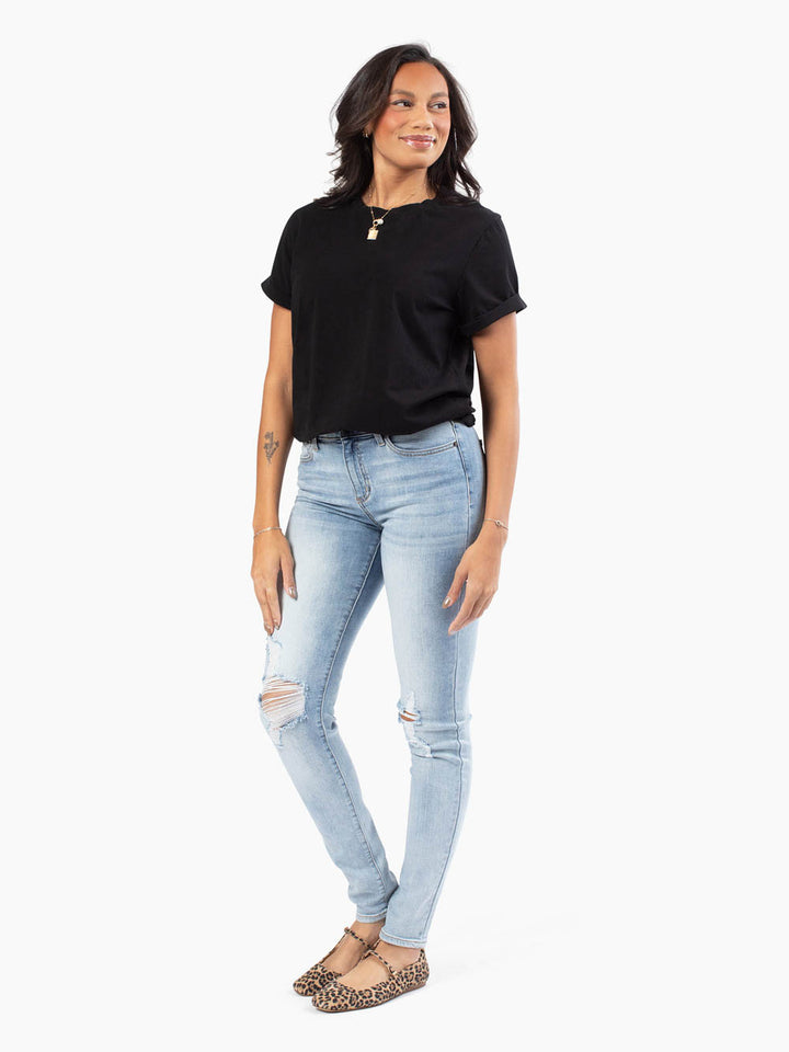 Chandler Tall Skinny Jean - Demi Distressed Wash