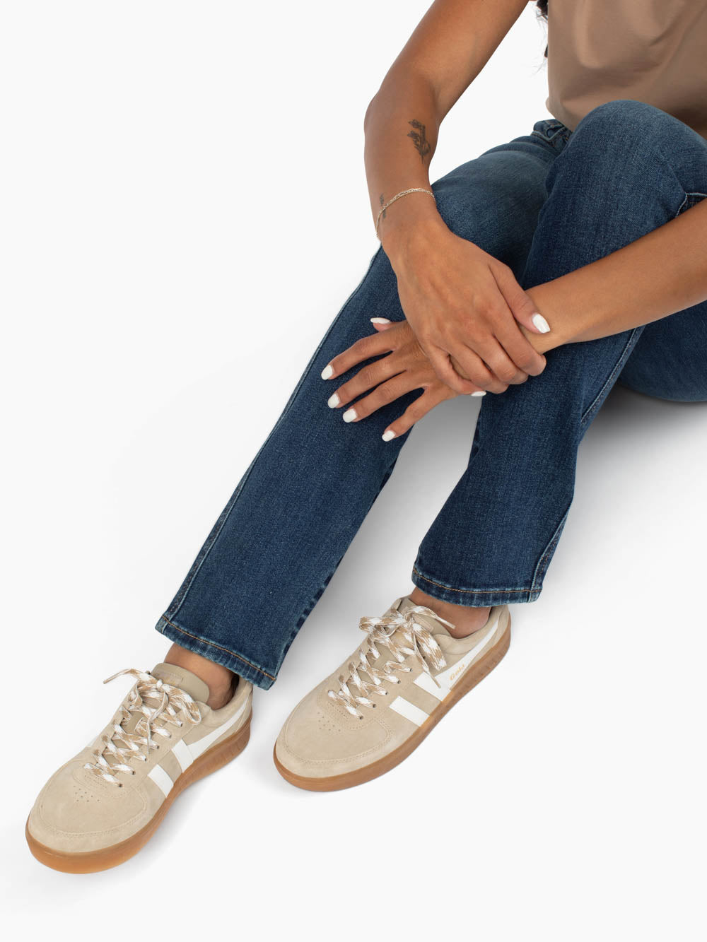 Brooklyn Tall Cuffed Straight Leg Jean - Dark Wash