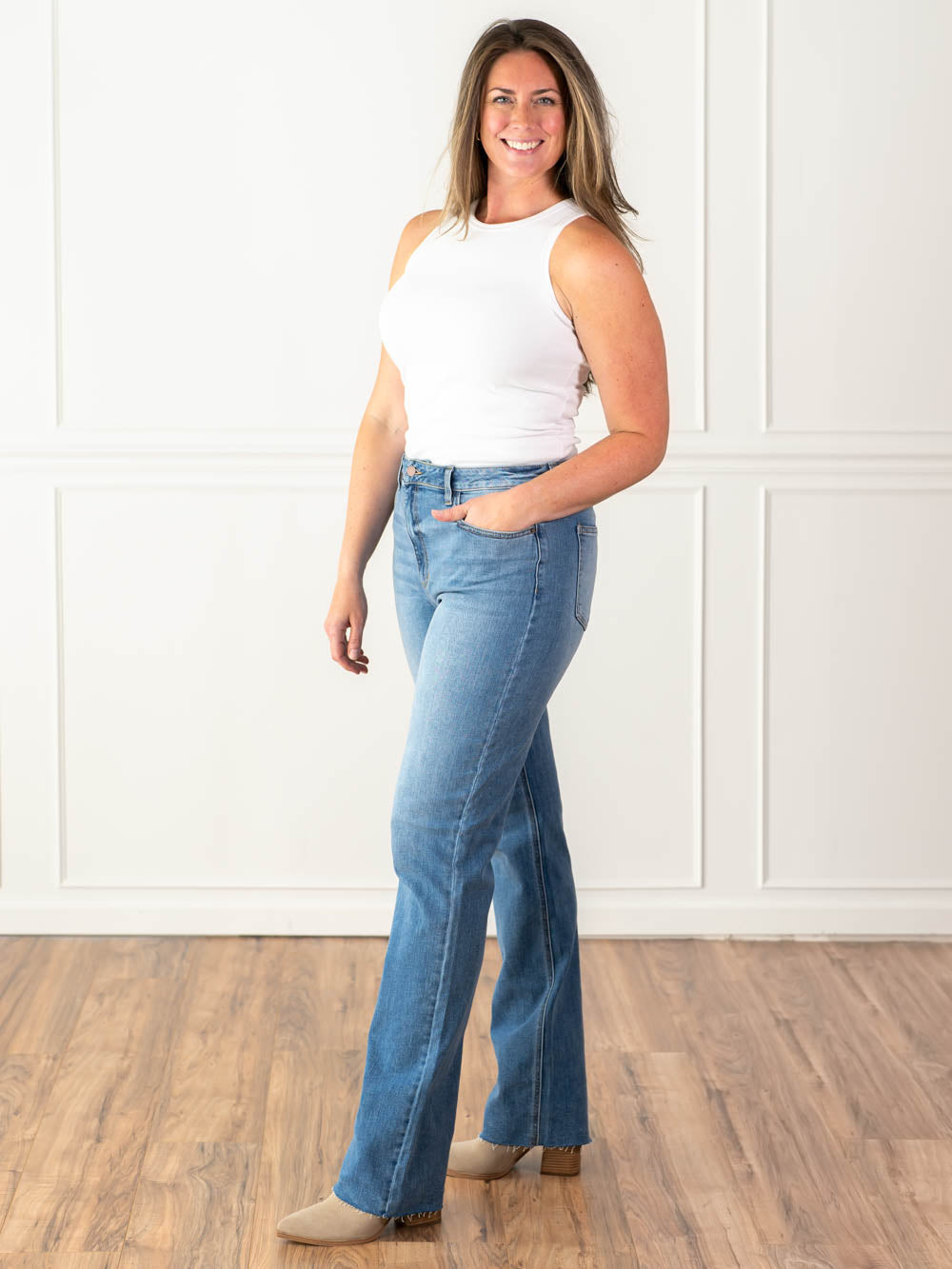 36" Straight Leg Jeans for Tall Girls