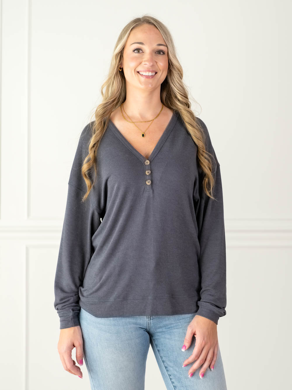 Henley Tops for Tall Girls - Amalli Talli