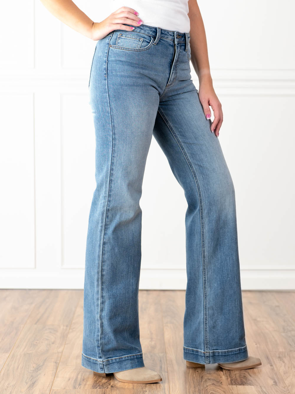 High Waisted Wide Leg Jeans for Tall Girls