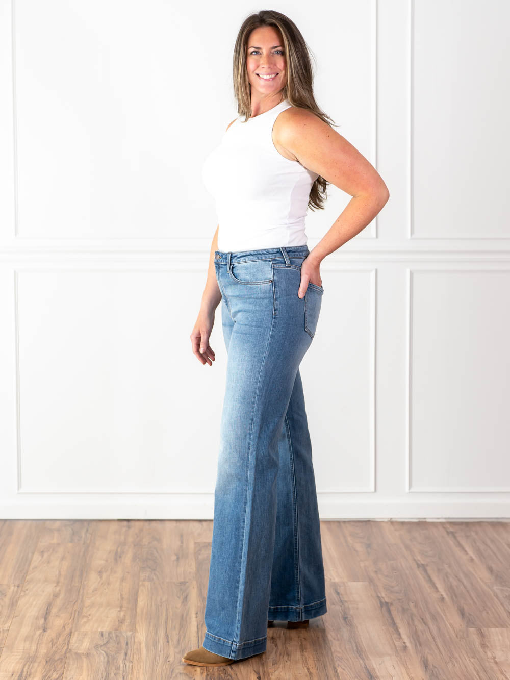 Finley Wide Leg Jean for Tall Women - 34