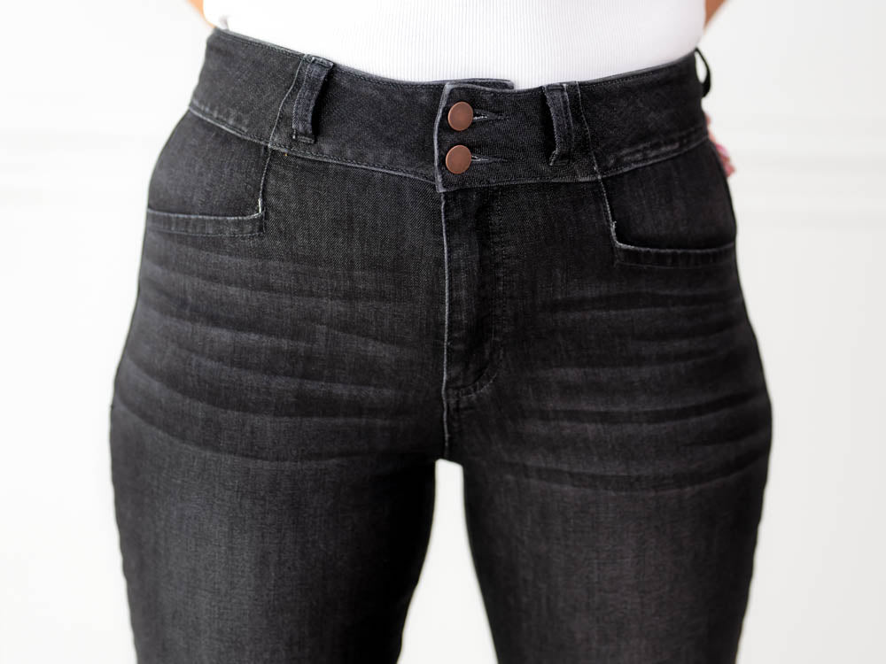 Flare Jeans, Clean Black at  Women's Jeans store