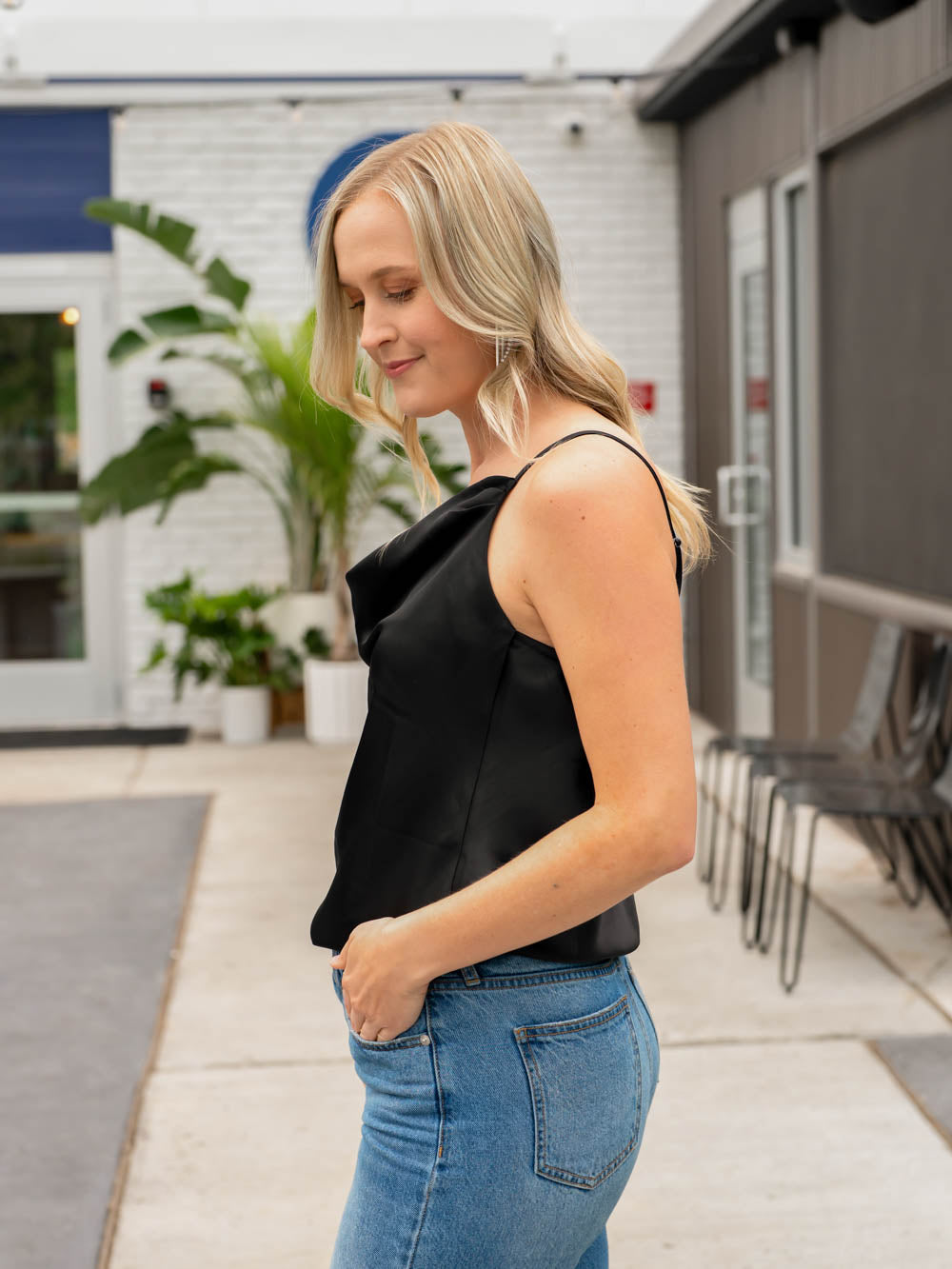 Longer Length Silk Camisole - Amalli Talli