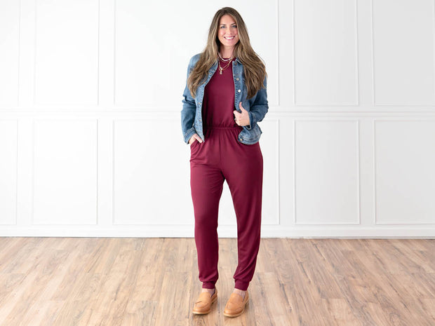 Fall Jumpsuit Outfit for Tall Women