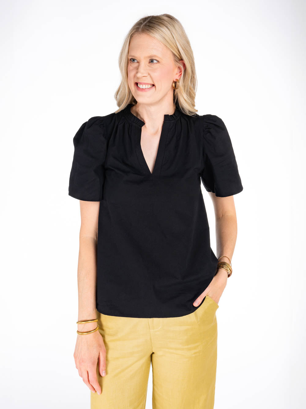 Short Sleeve Blouse for Tall Ladies