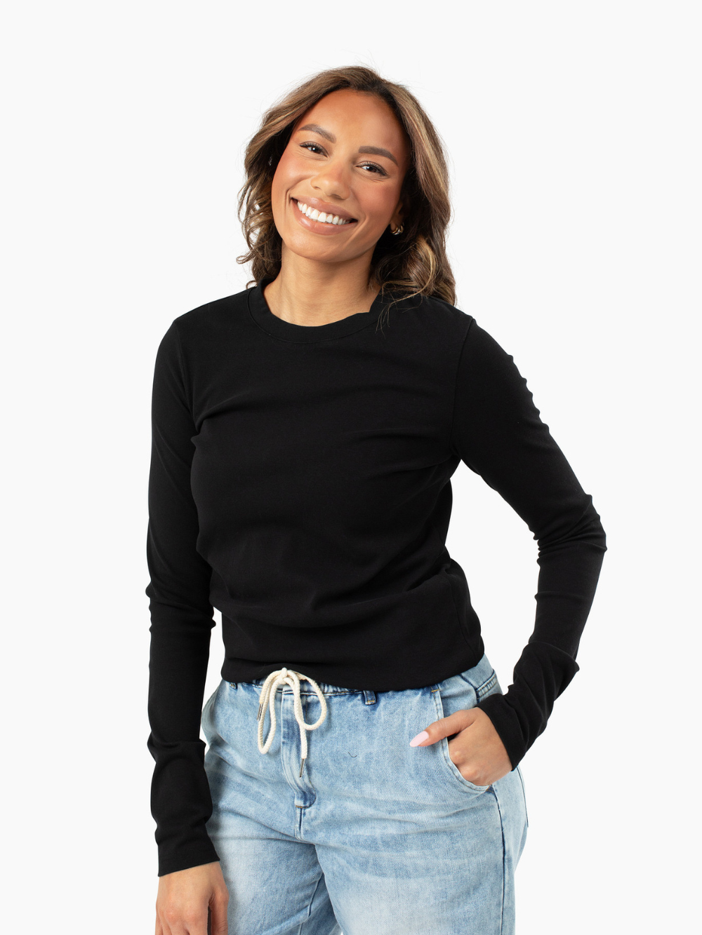 Crème de la Crème Tall Tee - Black