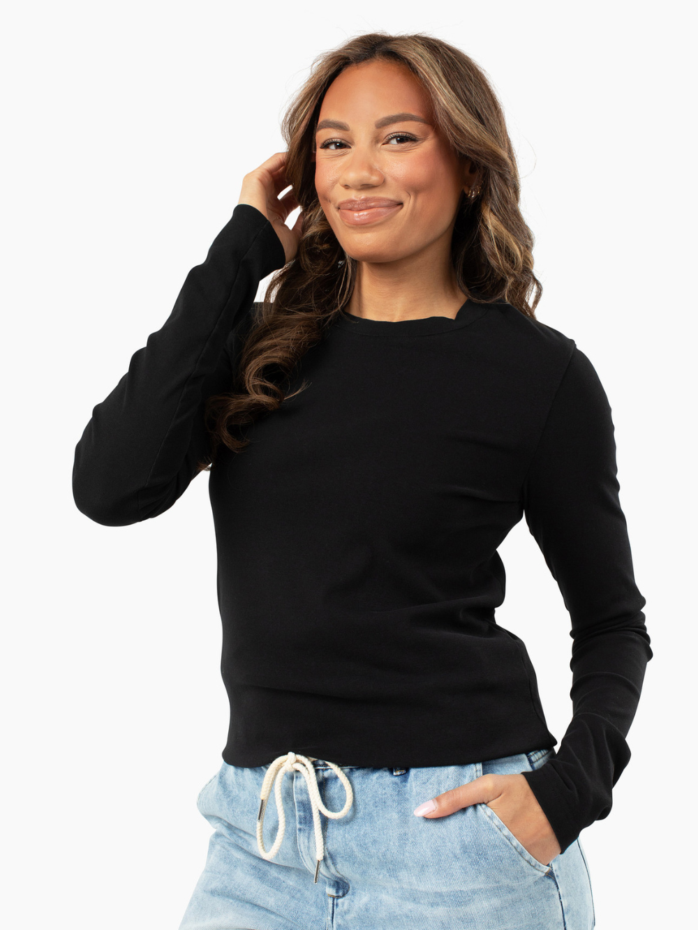 Crème de la Crème Tall Tee - Black