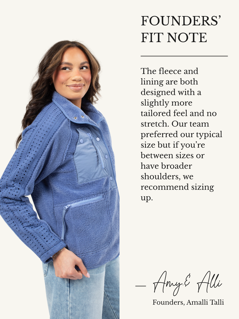Juniper Tall Eyelet Fleece Jacket
