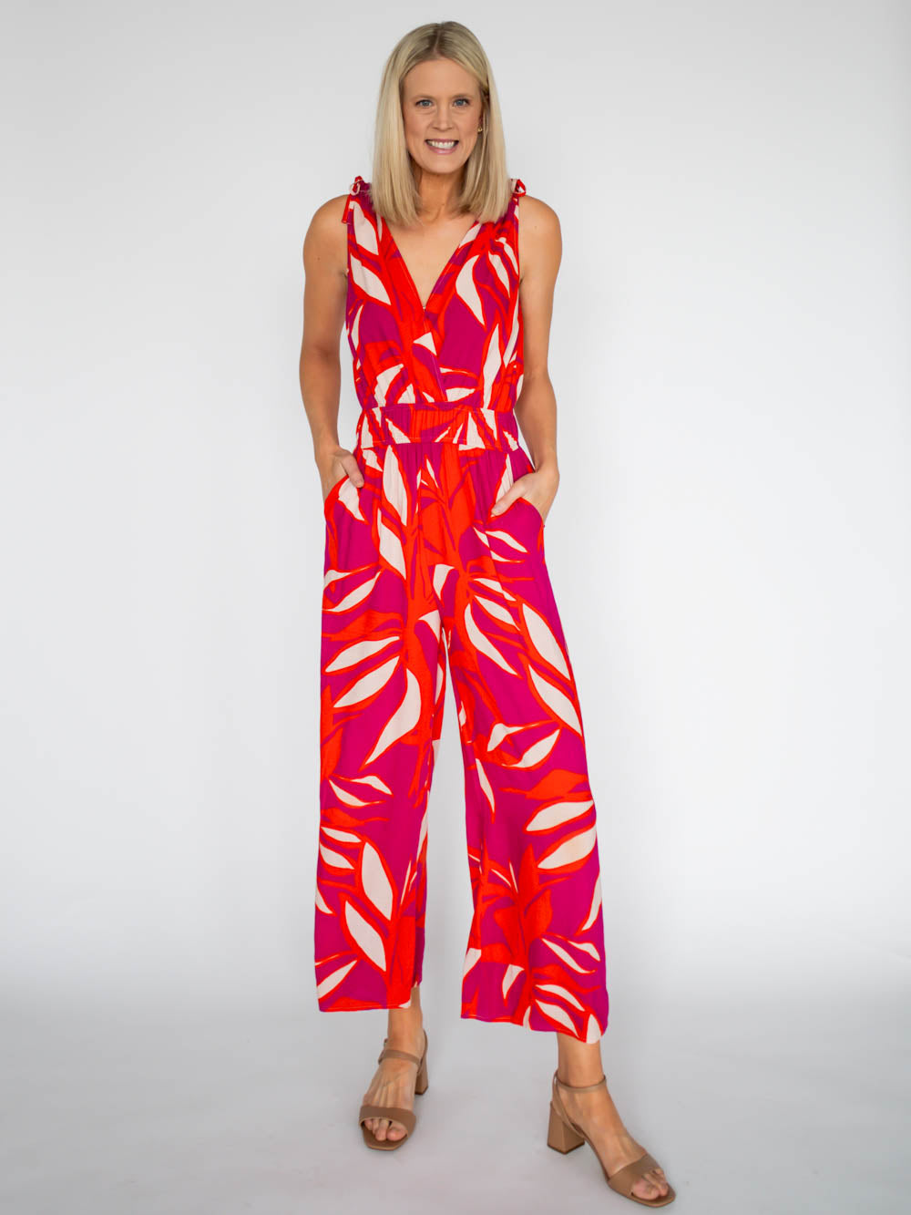 Tropicana Cropped Jumpsuit for Tall Girls - Amalli Talli