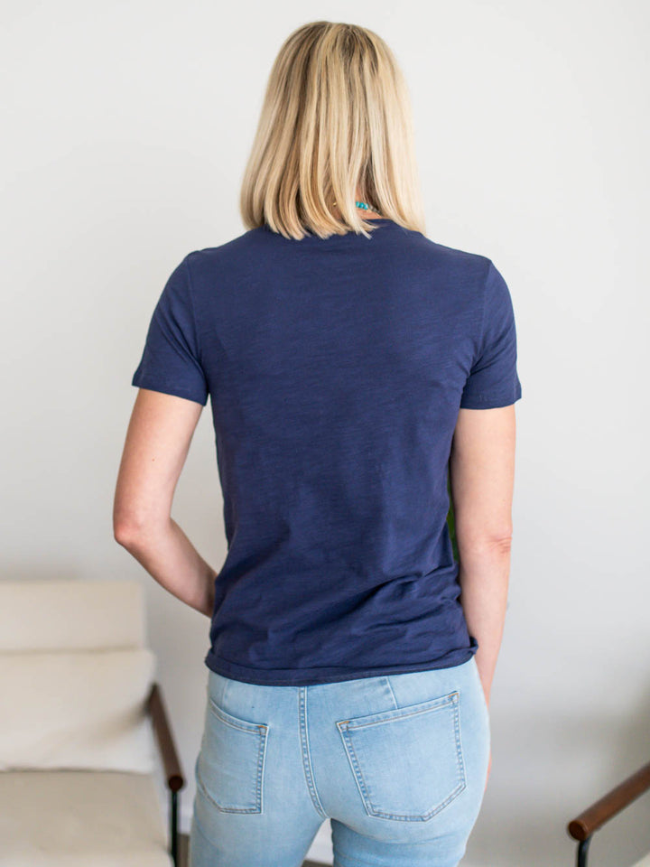 The OG Cotton Tall Tee - Navy