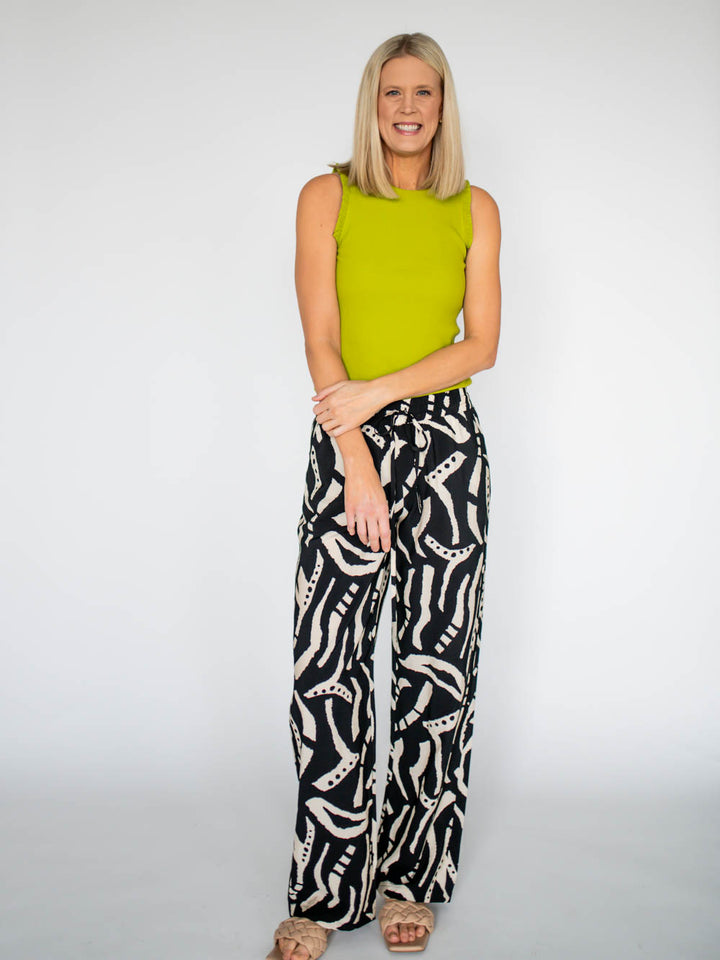 Patterned pants for tall women