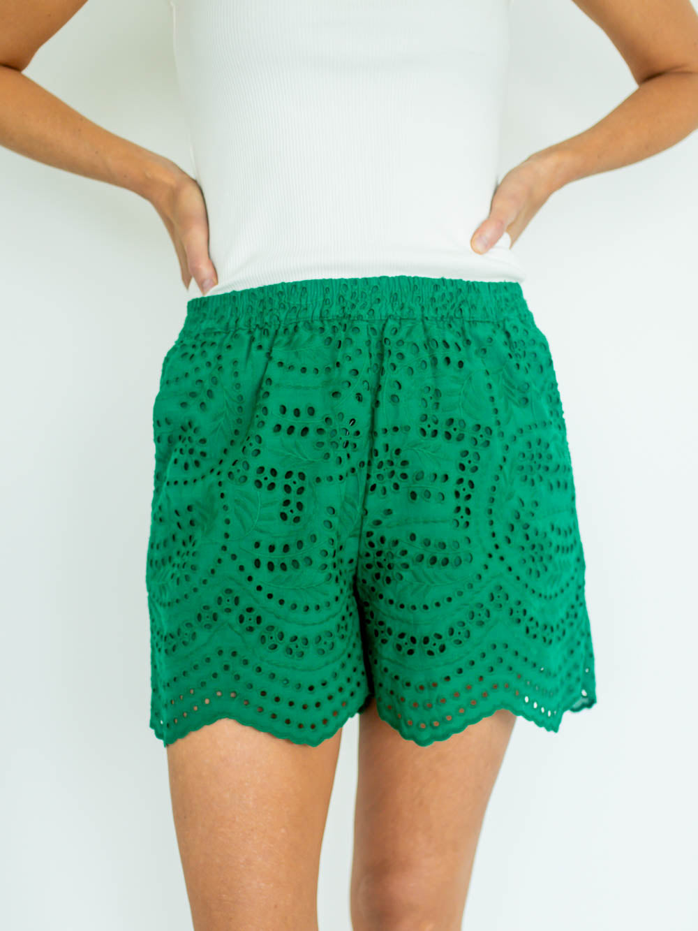 Estelle Tall Eyelet Shorts
