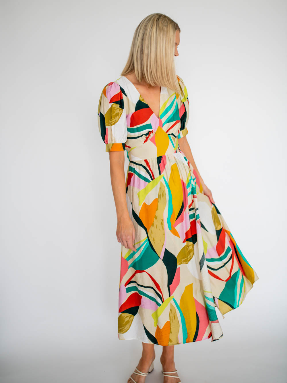 Oasis Printed Midi Dress For Tall Girls