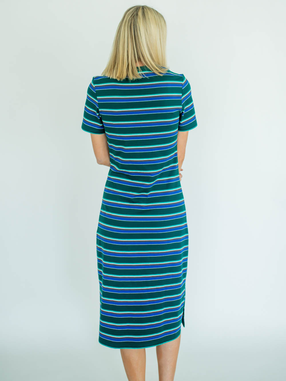 Ryann Tall T-Shirt Dress - Blue Multi