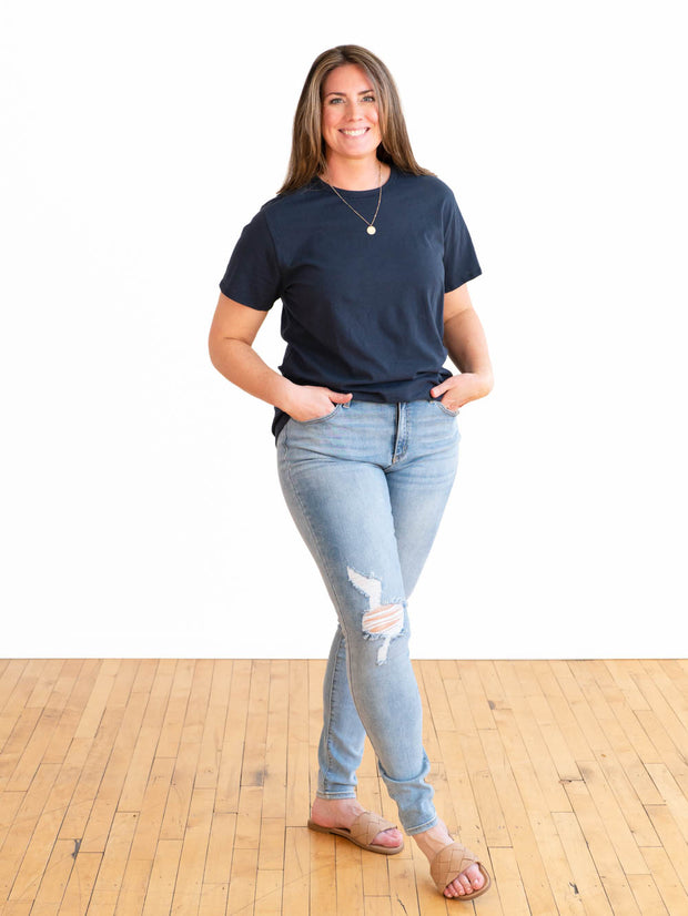 T-Shirts for Tall Women Navy