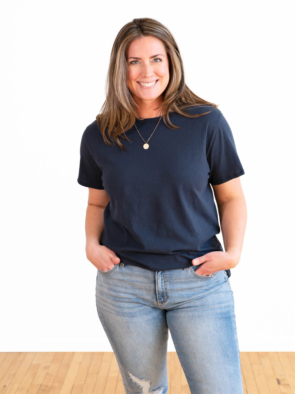 Tall T-Shirts for Women Navy
