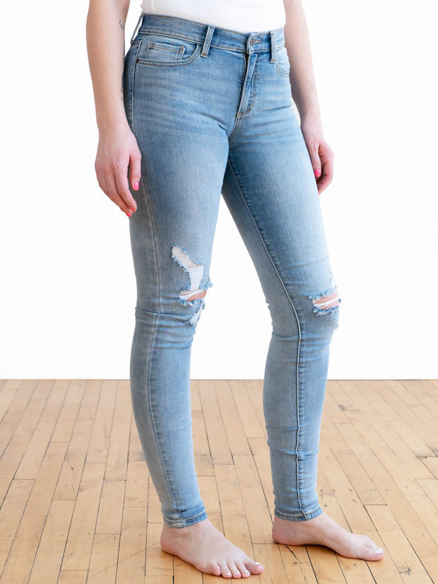 Distressed Skinny Jeans for Tall Women