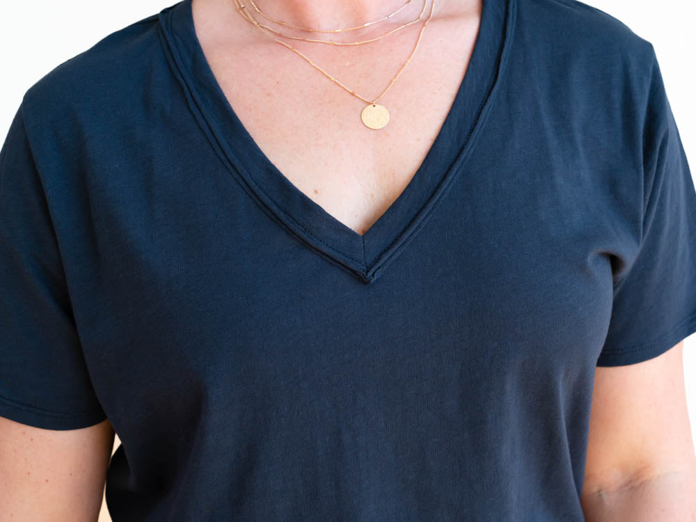 V-Neck Tall Tees Navy