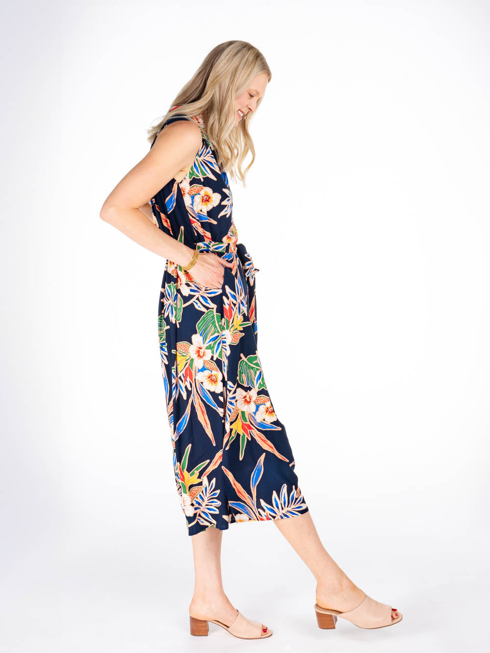 Floral Midi Dress for Tall Ladies