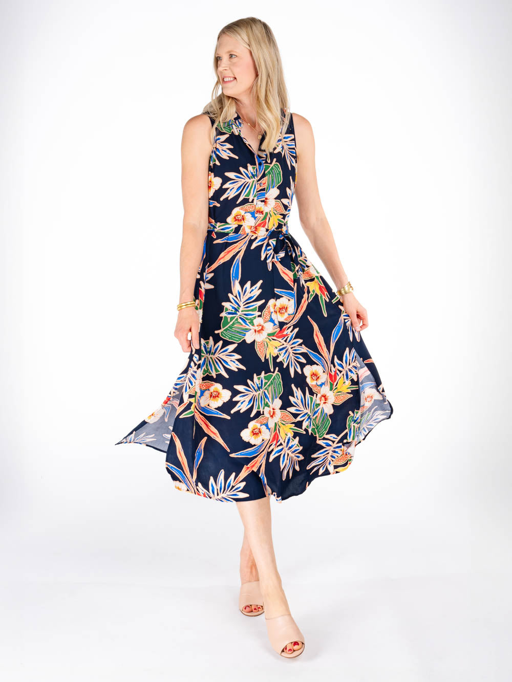 Floral Midi Dress for Tall Women