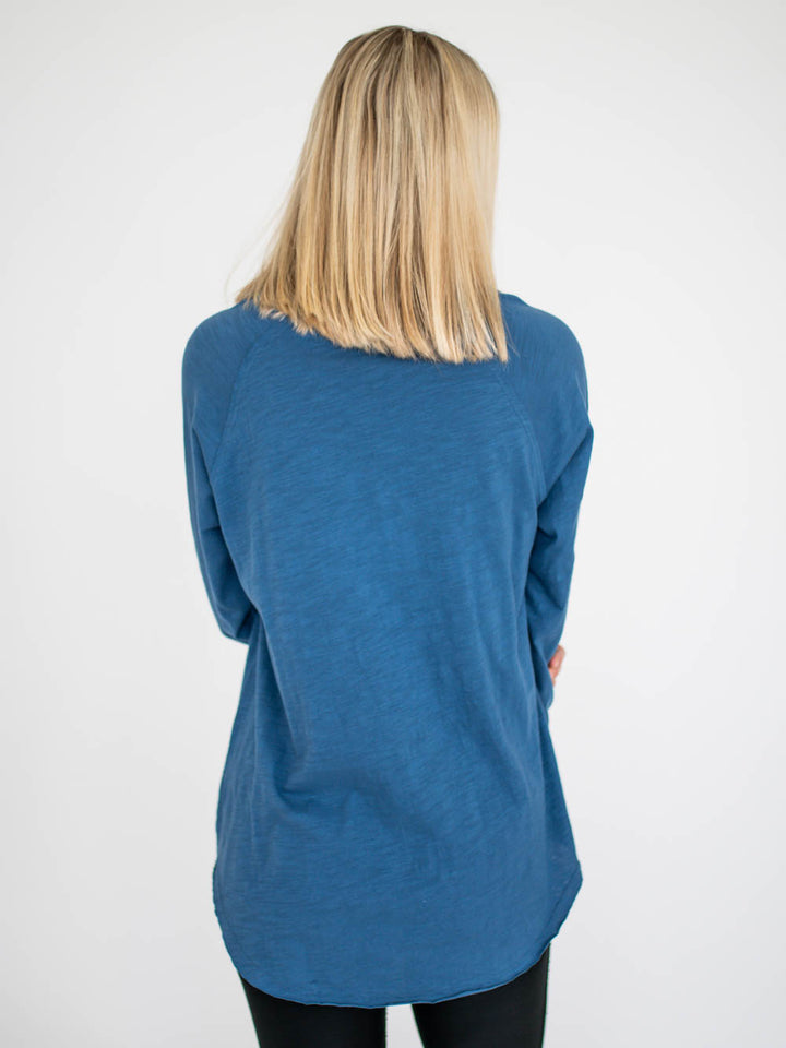 Malley Long Sleeve Tall Tee - Blue