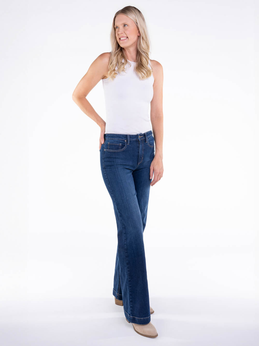 Dark Wash Wide Leg Jean for Tall Women