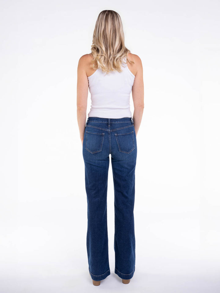 High Waisted Wide Leg Jean for Tall Ladies