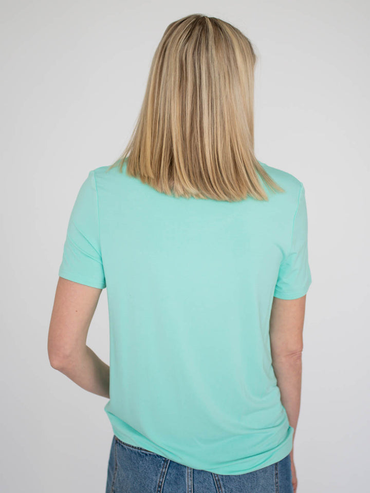 Riley Scoop Neck Tall Tee - Mint