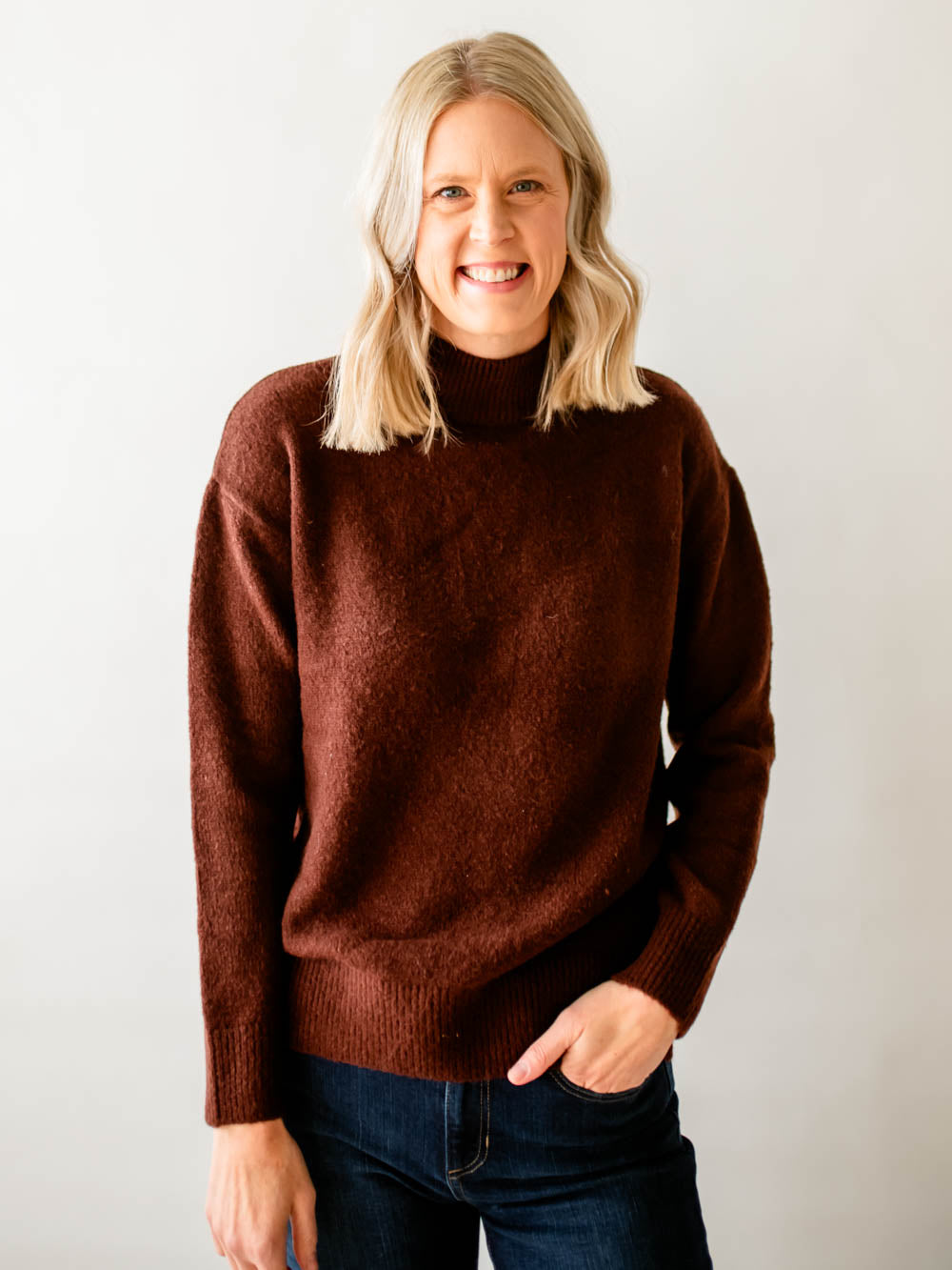 Brown Sweater for Tall Women