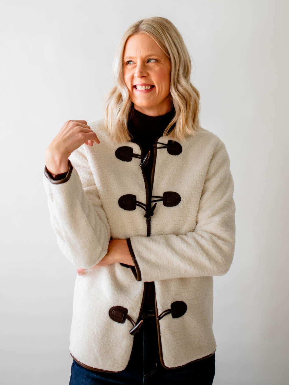 Sherpa Toggle Coat for Tall Ladies