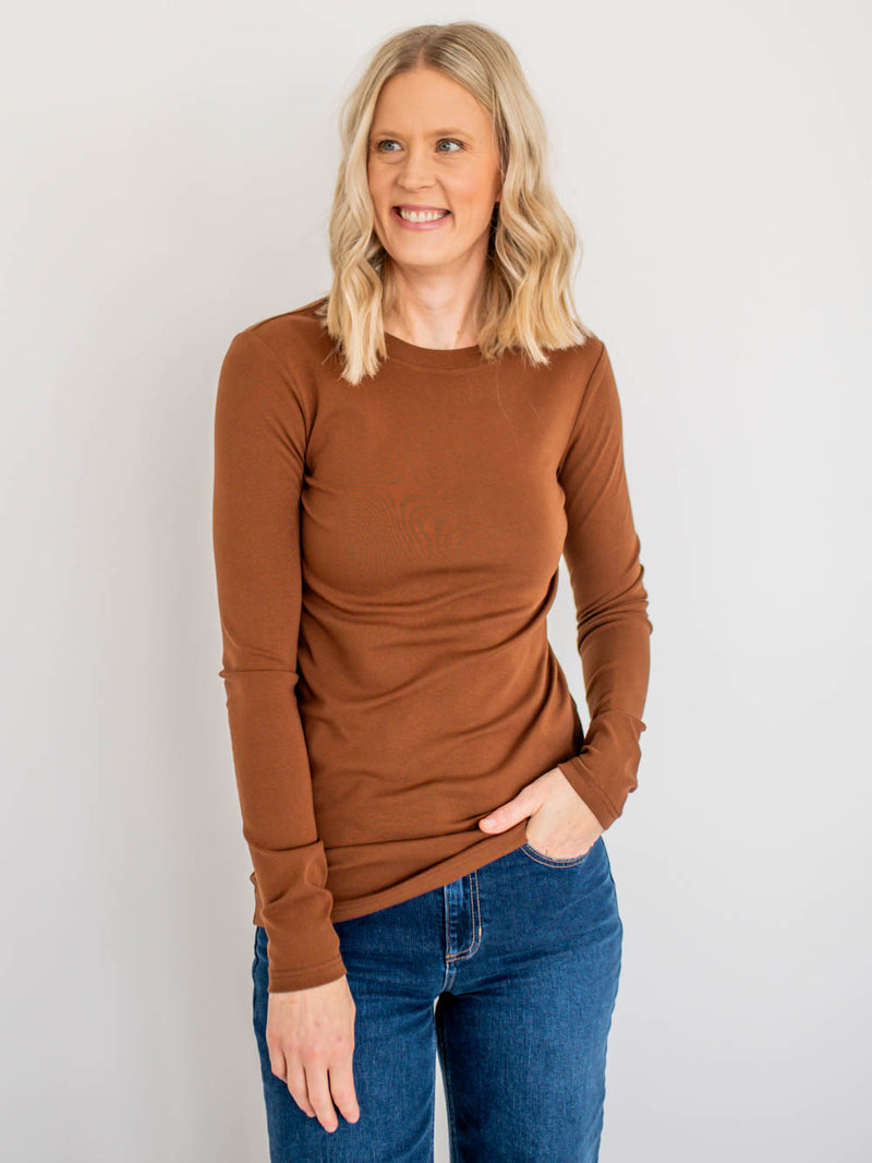 Crème de la Crème Tall Tee - Brown