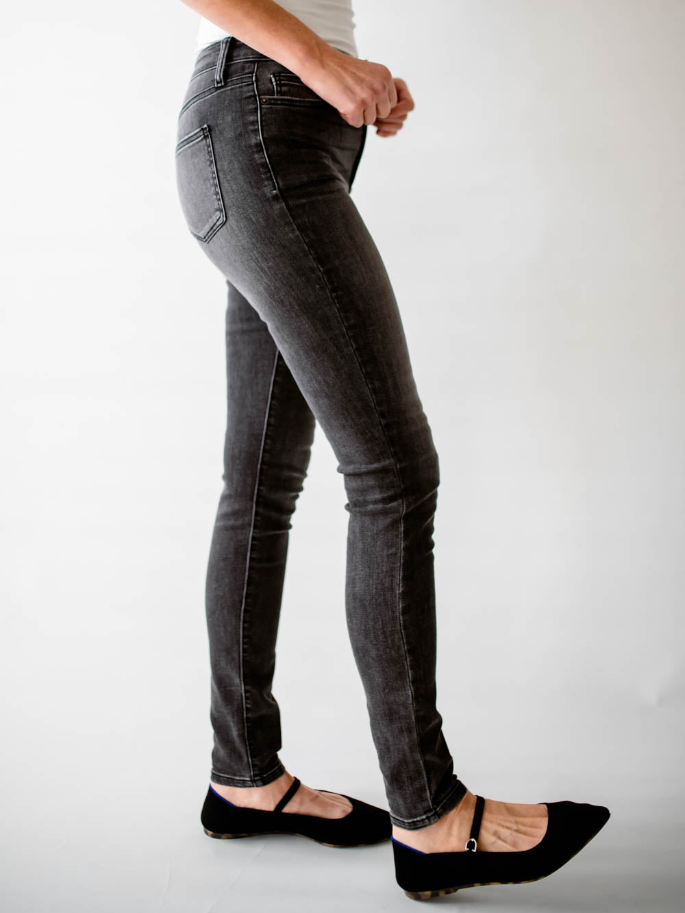 Tall Skinny Jeans in Grey Wash