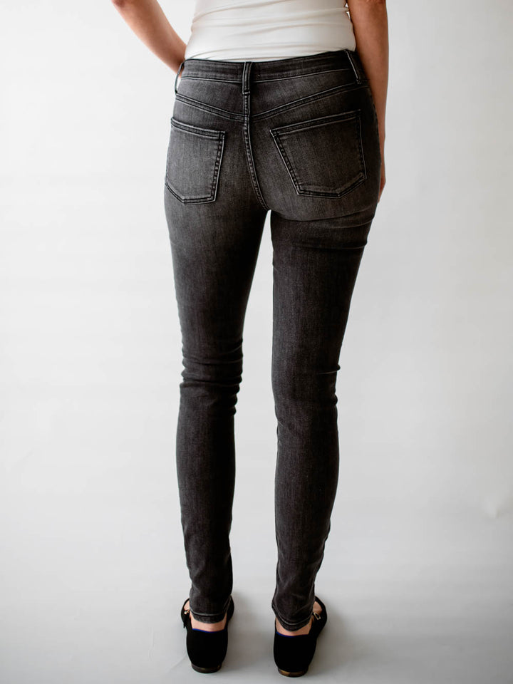 High Rise Grey Skinny Tall Jeans