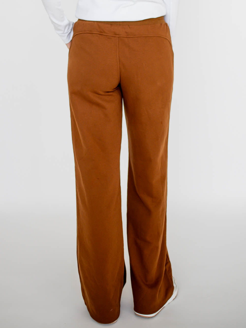 Cozy Wide Leg Tall Sweatpants - Brown