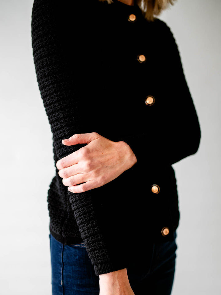 Dressy Black Cardigan for Tall Ladies