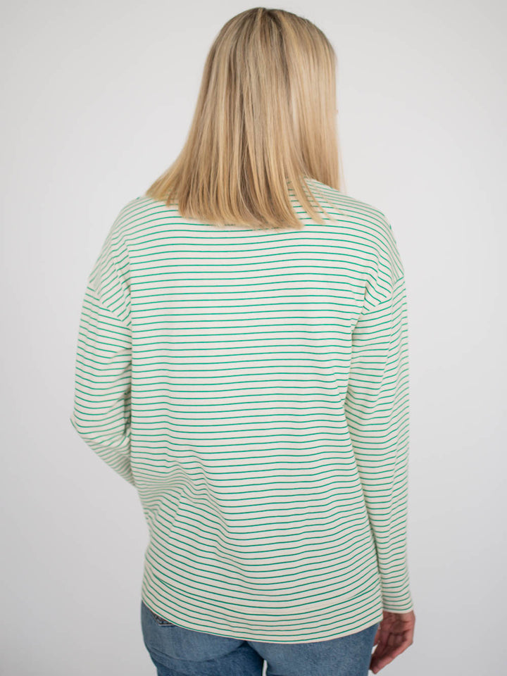 Venice Striped Long Sleeve Tall Tee - Green