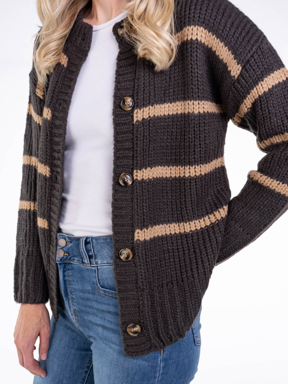 Striped Cardigan for Tall Women