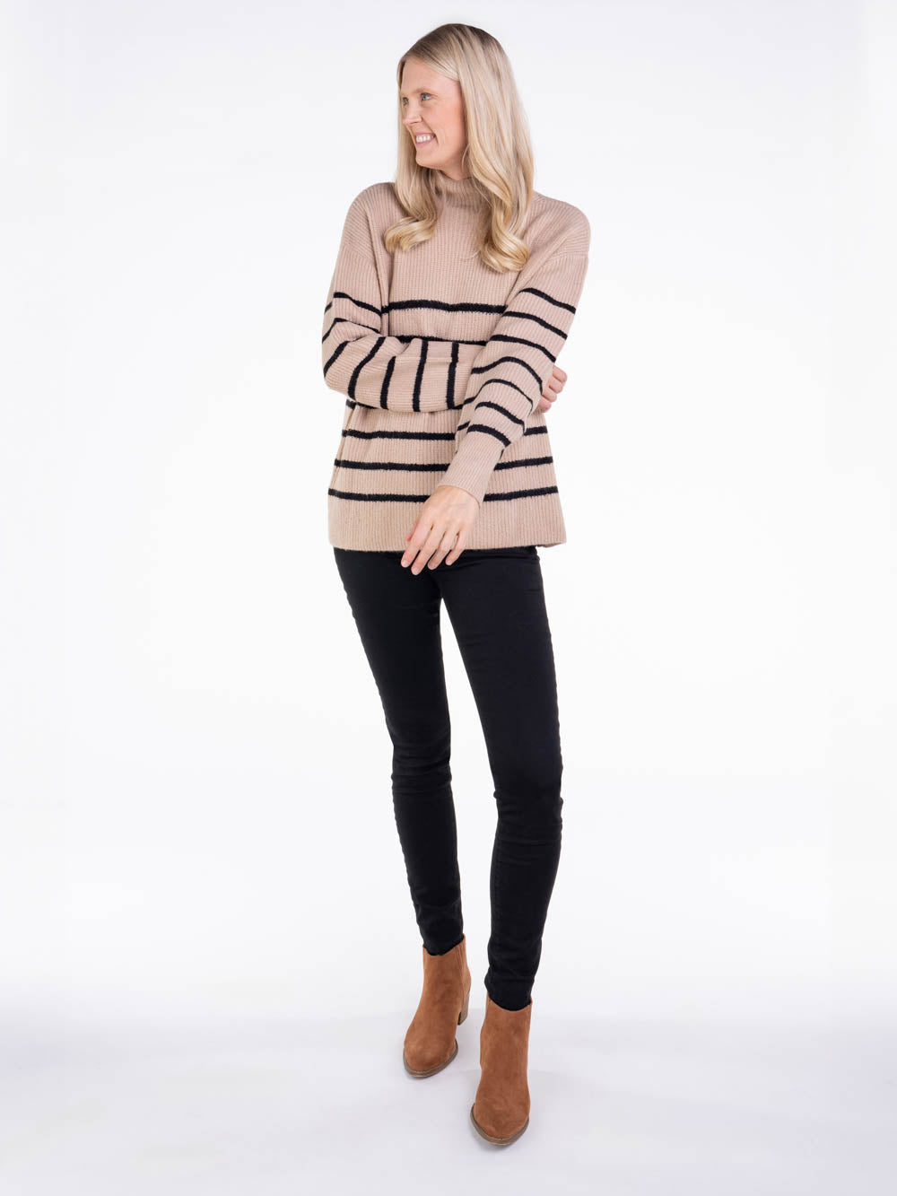 Shea Striped Tall Sweater