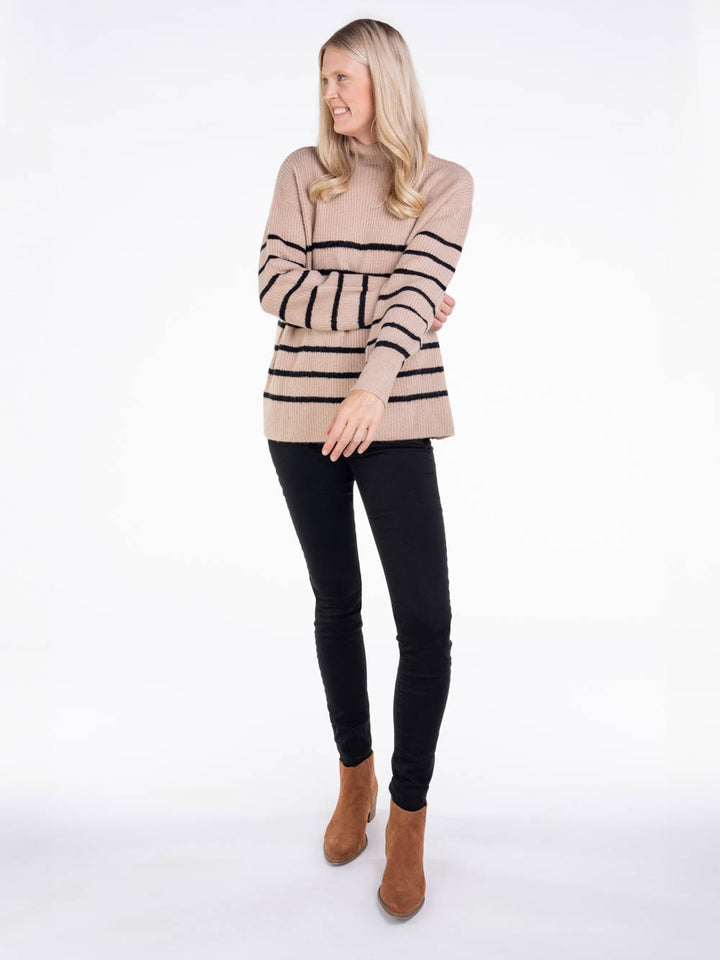 Shea Striped Tall Sweater