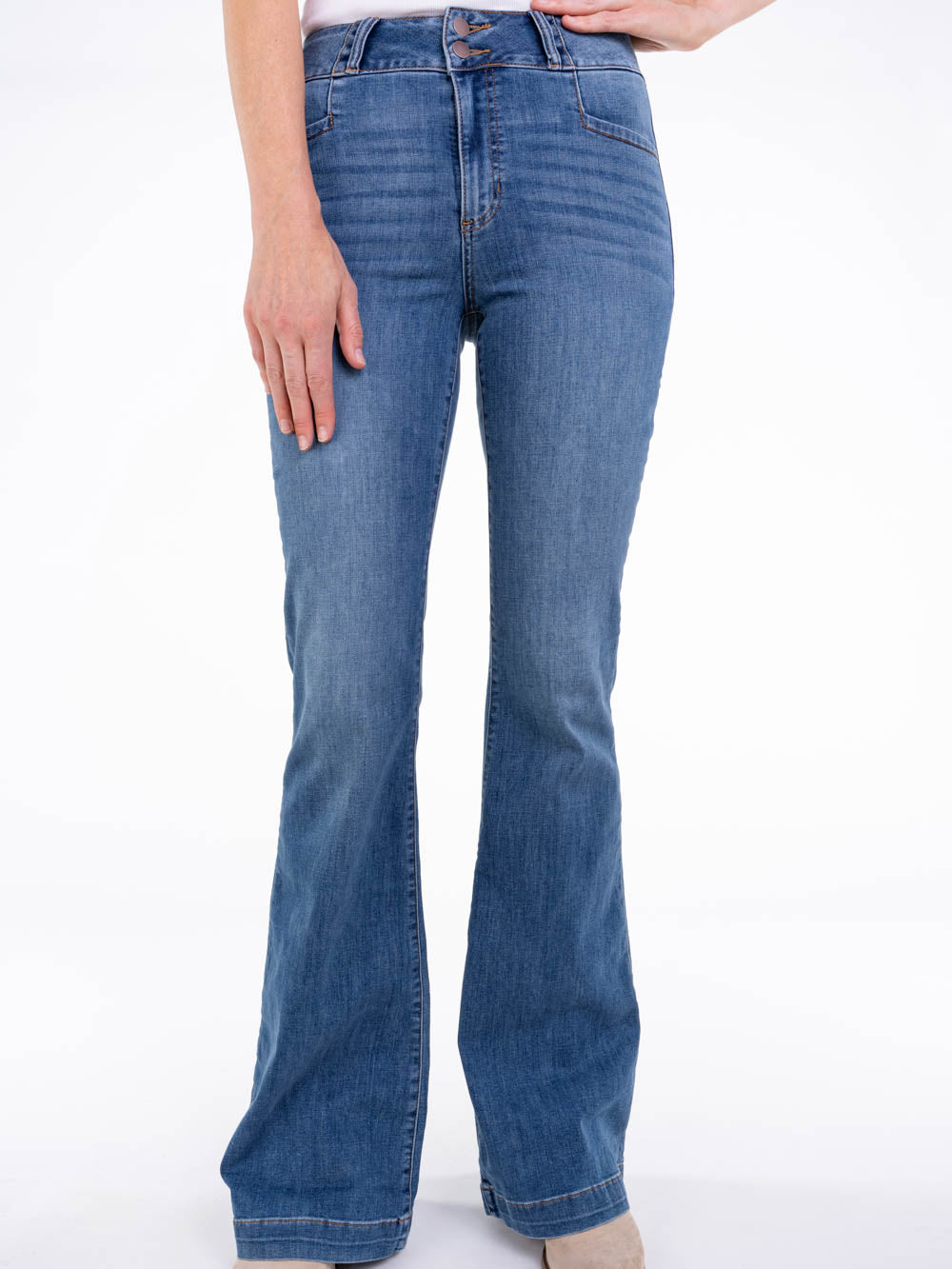 Medium Blue Flare Jean for Tall Ladies