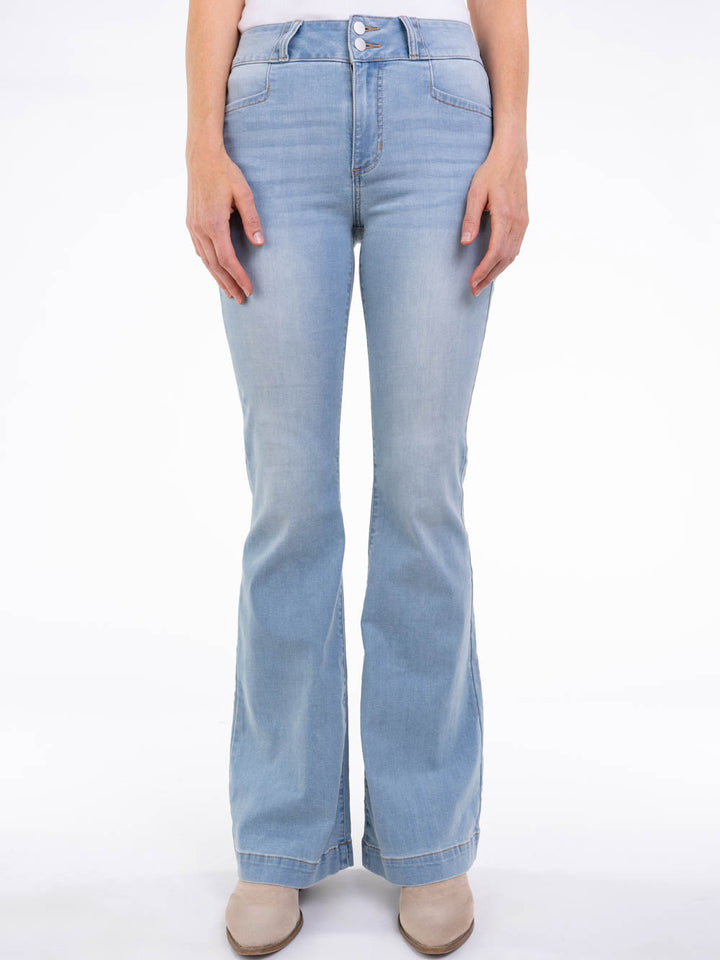 Light Wash Flare Jean for Tall Ladies