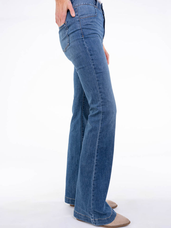 High Waisted Flare Jean for Tall Women