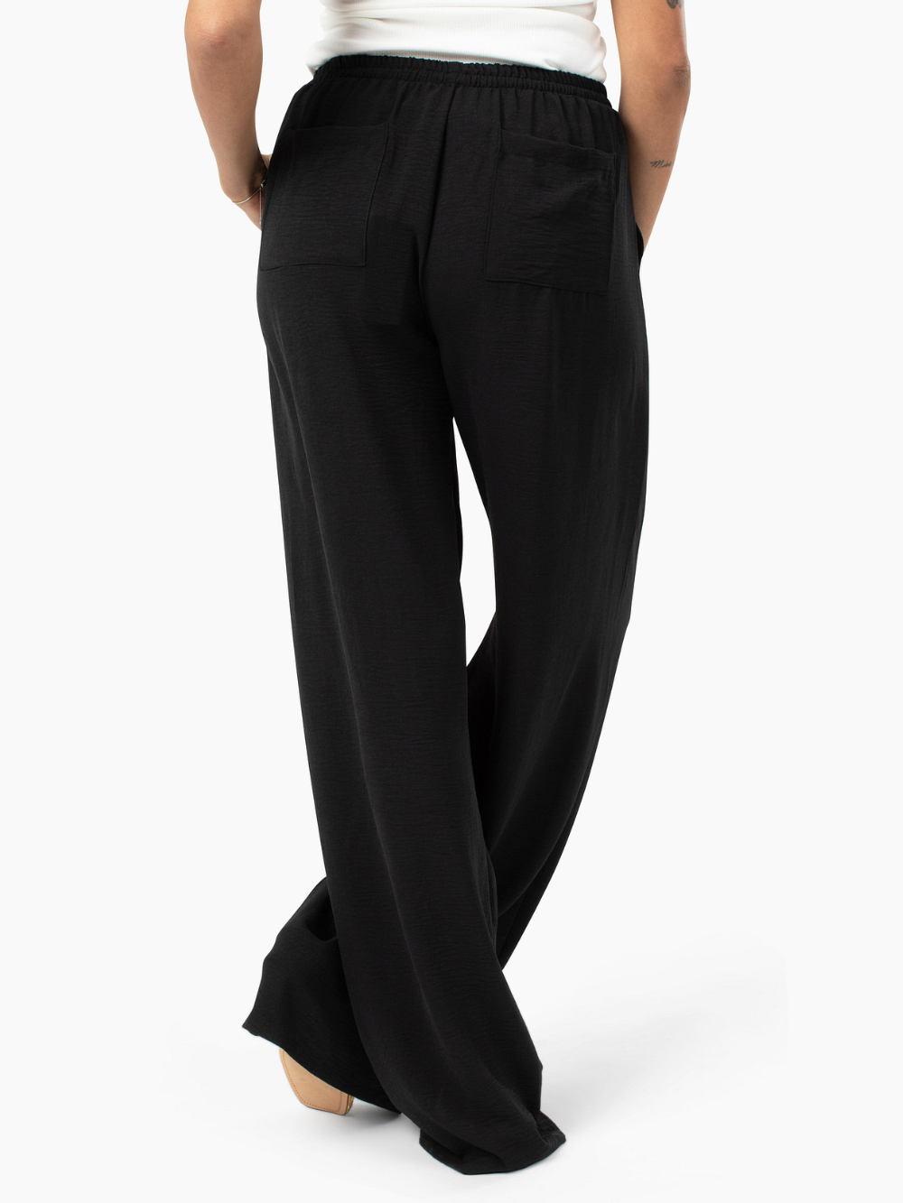 Panama Tall Wide Leg Pants - Black