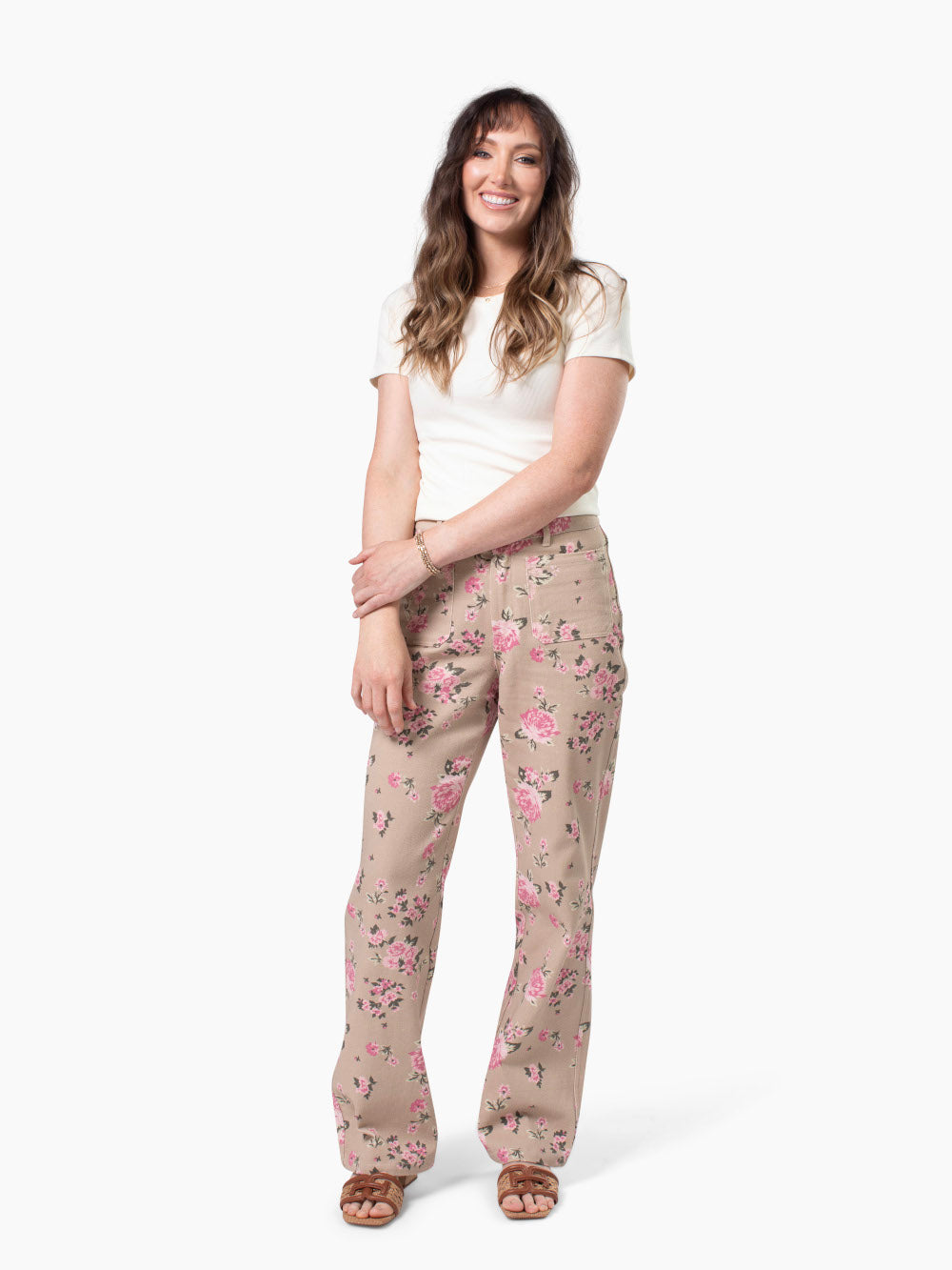 Rosalie Tall Floral Wide Leg Pant - Floral Print