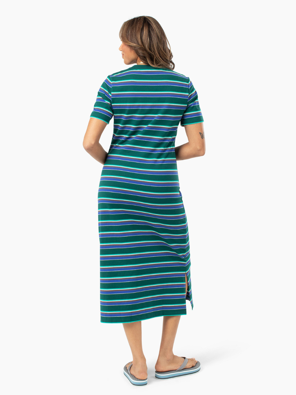 Ryann Tall T-Shirt Dress - Blue Multi