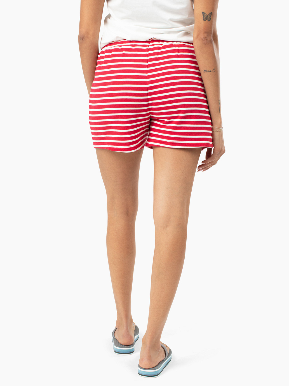Shoreline Tall Short - Red and White Stripe