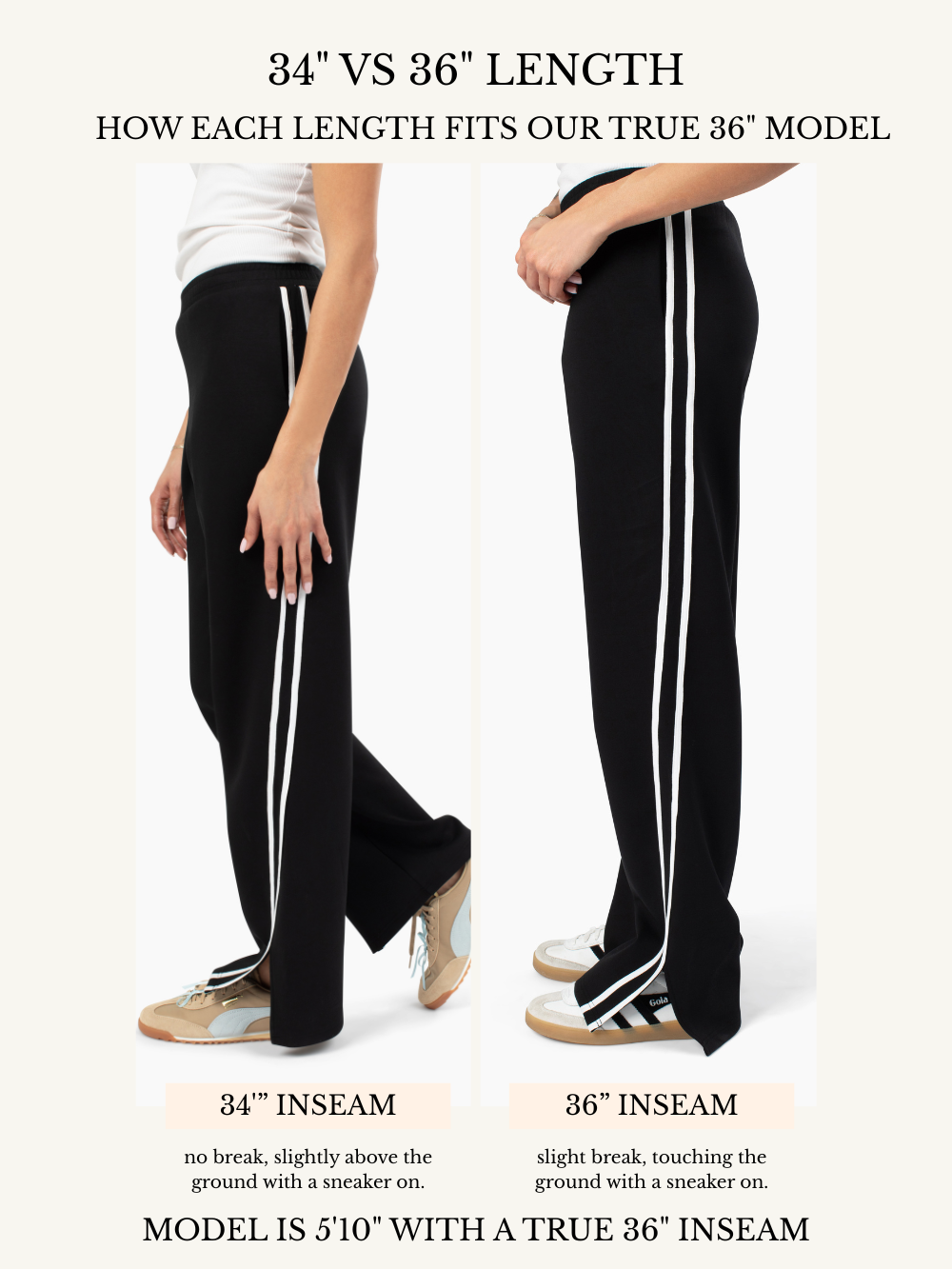 Varsity Tall Track Pant - Black