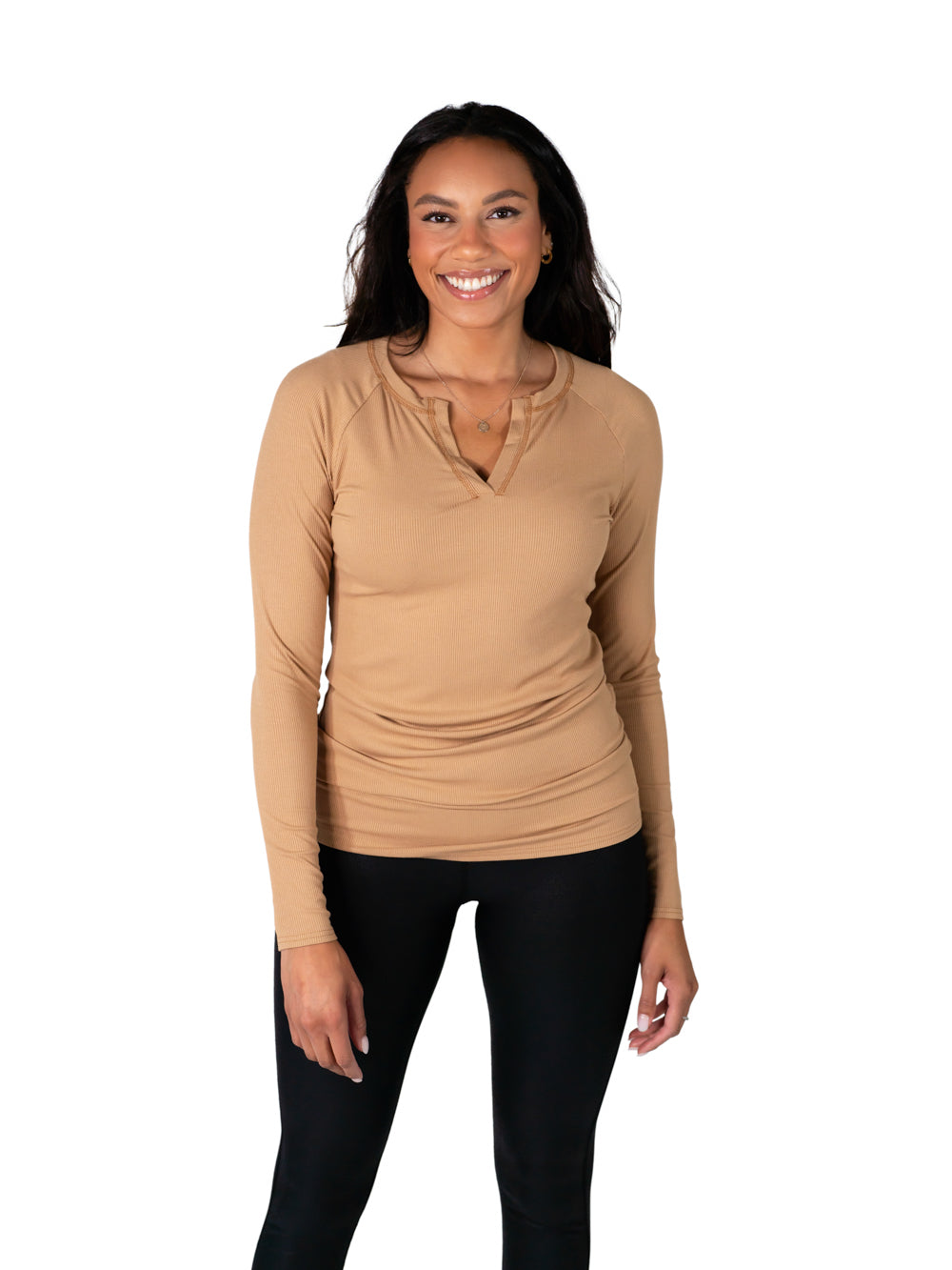Toffee Long Sleeve Top for Tall Women