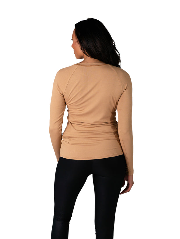Toffee Long Sleeve Tee for Tall Girls